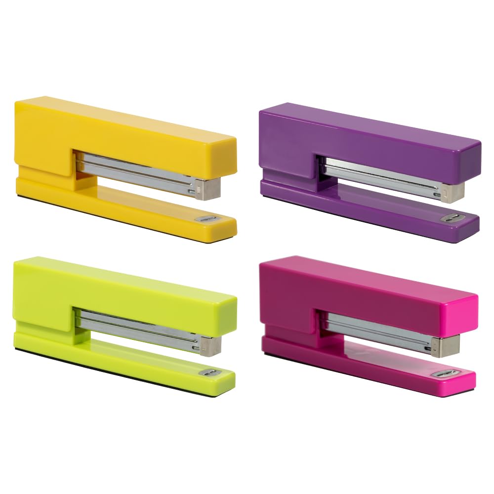 JAM PAPER Modern Desk Stapler - Gray - Sold Individually