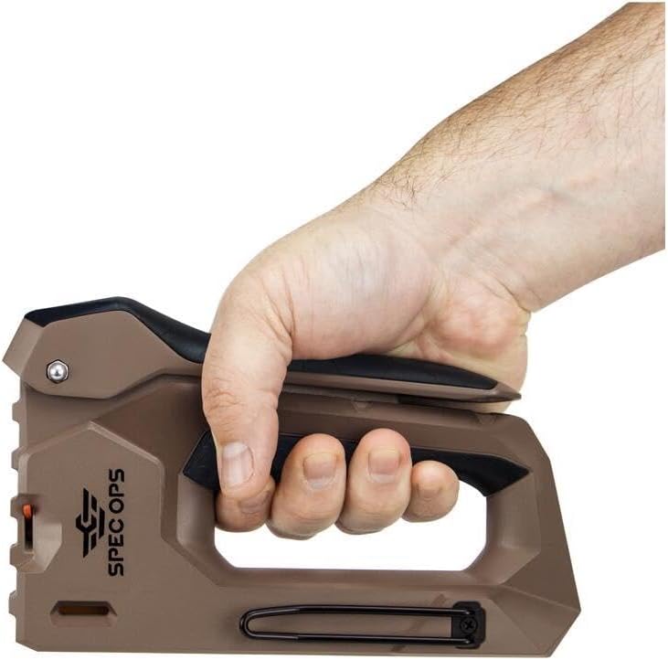 Spec Ops Tools Heavy Duty Staple Gun for Construction & Roofting, Reduced Effort, Compatible with 1/4" to 9/16" Staples and 18-Gauge Brads
