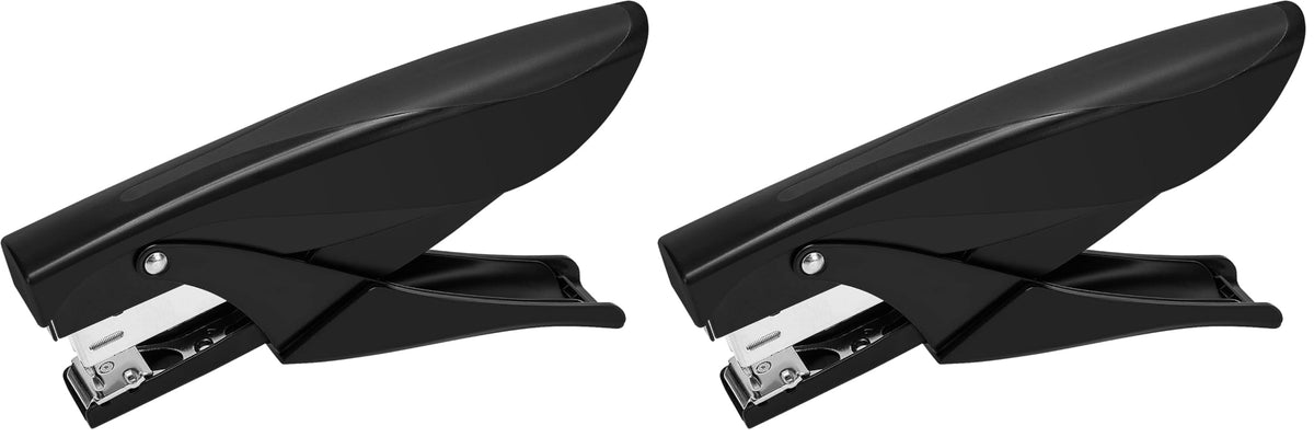Amazon Basics Effortless Handheld Plier Stapler, 25 Sheet Capacity, Heavy Duty, Black