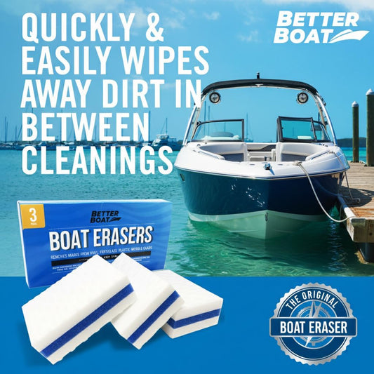 Boat Erasers by Better Boat, Cleaning Sponge for Scuff Marks and Grime