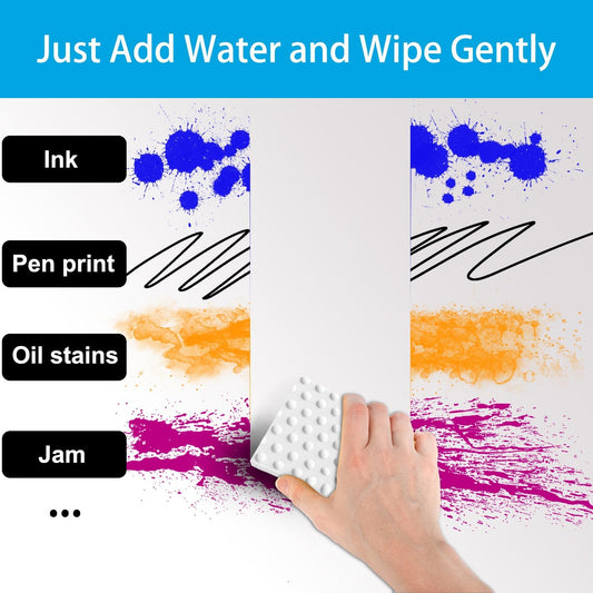 SmilinFit Magic Sponge Erasers, 20 Pack 2X Density Stronger Melamine Sponge Foam Pads, Multi-Functional Household Cleaning Supplies Cleaner for Kitchen, Bathroom, Bathtub, Sink, Wall Cleaner