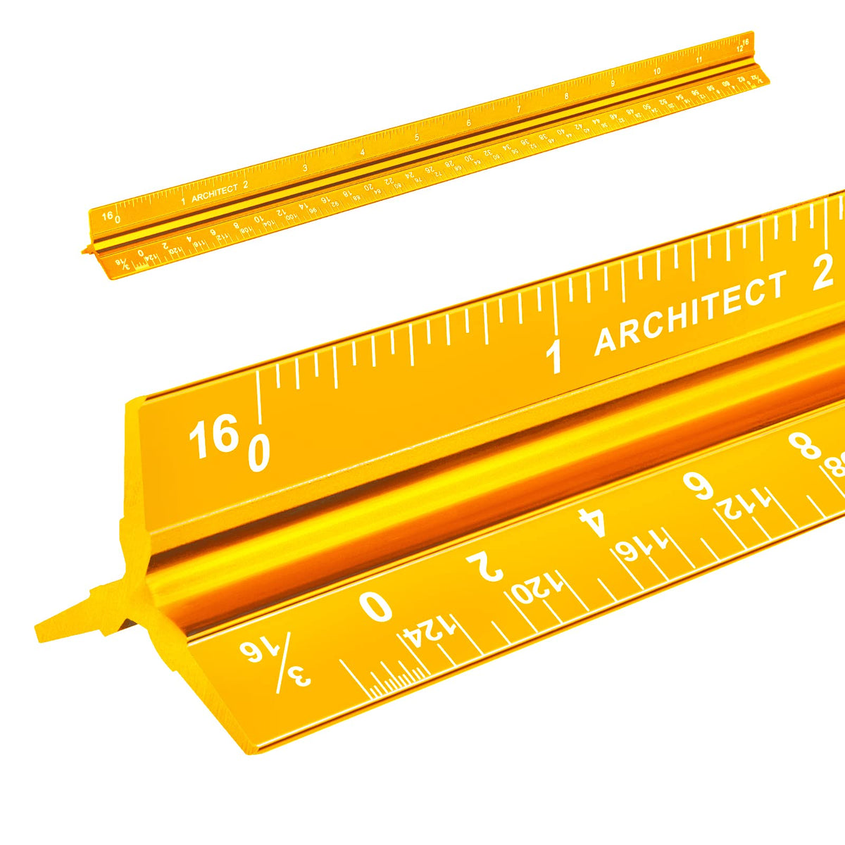 Architectural&Engineering Triangular Scale Ruler with Stainless Steel Ruler