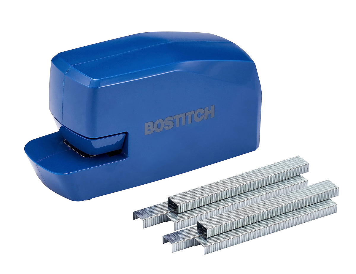 Bostitch Office Portable Electric Stapler, 20 Sheets, AC or Battery Powered, Black (MDS20-BLK)
