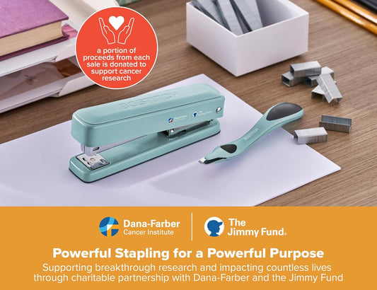 Bostitch Titan Heavy Duty Metal Stapler, 50 Sheet Capacity with 1250 Staples and Ergonomic Staple Remover, Jam Free Stapling, Full Strip Stapler for Desk, Office and Classroom, Sage