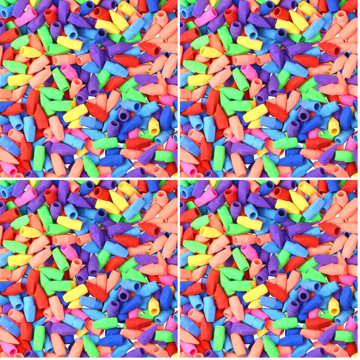 PRALB 1000PCS Pencil Top Eraser Bulk Caps for Pencils,Chisel Shape Erasers Toppers for Party Favors Games Prizes, Pencil Top Erasers Cap for Home School Classroom Office