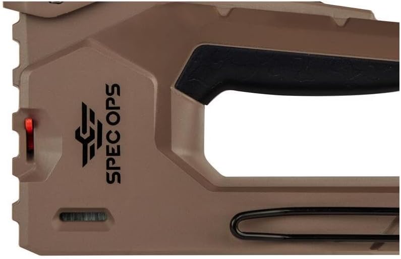 Spec Ops Tools Heavy Duty Staple Gun for Construction & Roofting, Reduced Effort, Compatible with 1/4" to 9/16" Staples and 18-Gauge Brads