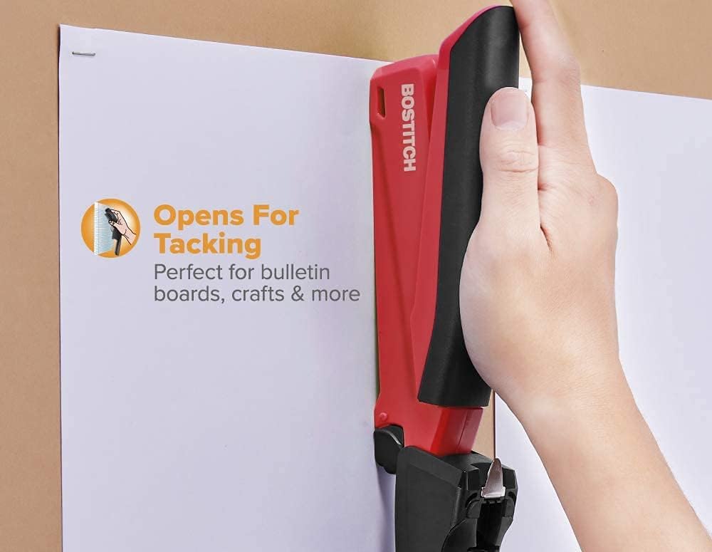 Bostitch Stapler - InPower, One Touch Heavy Duty Red Office Stapler