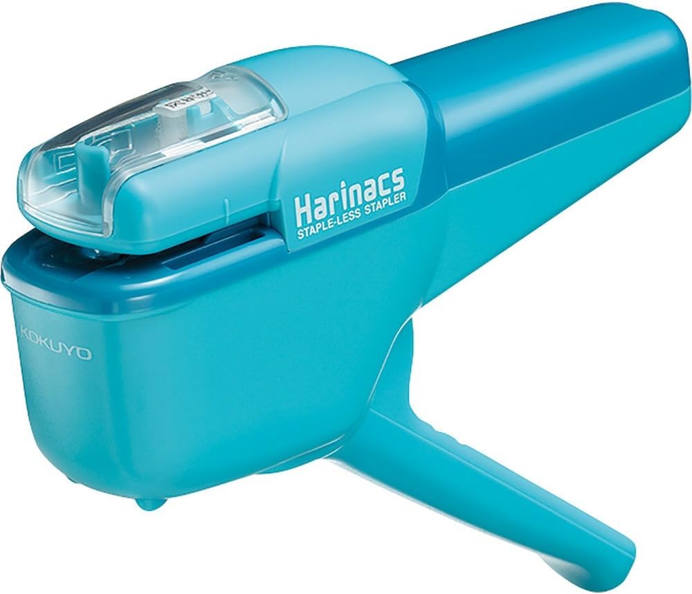 Kokuyo Stapleless Stapler, Harinacs Handheld Staple-Free, Up to 10 Sheets No Staple Binding, Portable Compact Holeless Stapler, Sepia Black, Japan Import (SLN-MSH110SD)