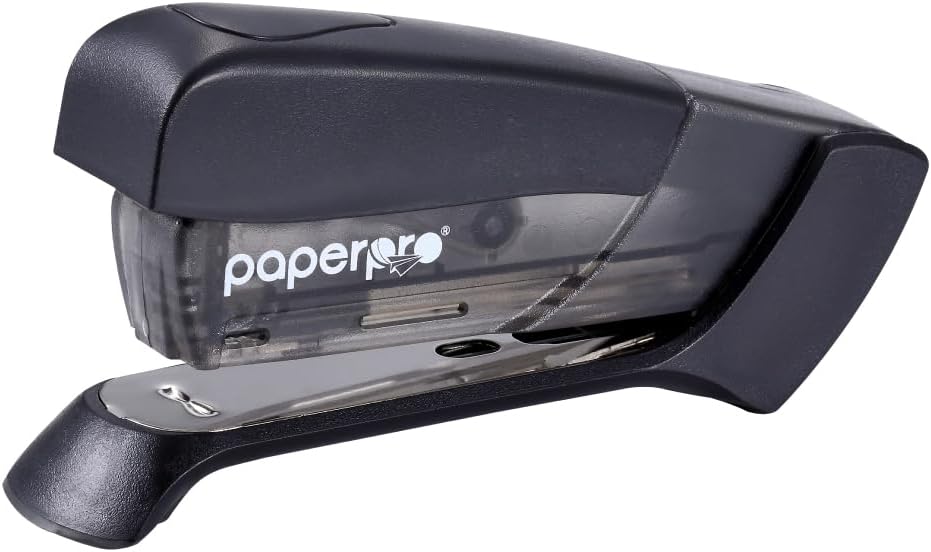 PaperPro Compact Classic Stapler, 15 Sheet, 80% Easier Stapling, Black