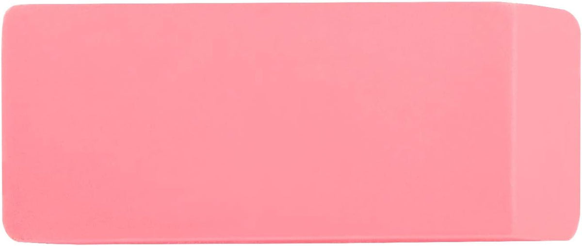 Amazon Basics Rectangular Erasers for School and Office, Pink, Art Eraser for Drawing, Stationery Supplies, 24 Count