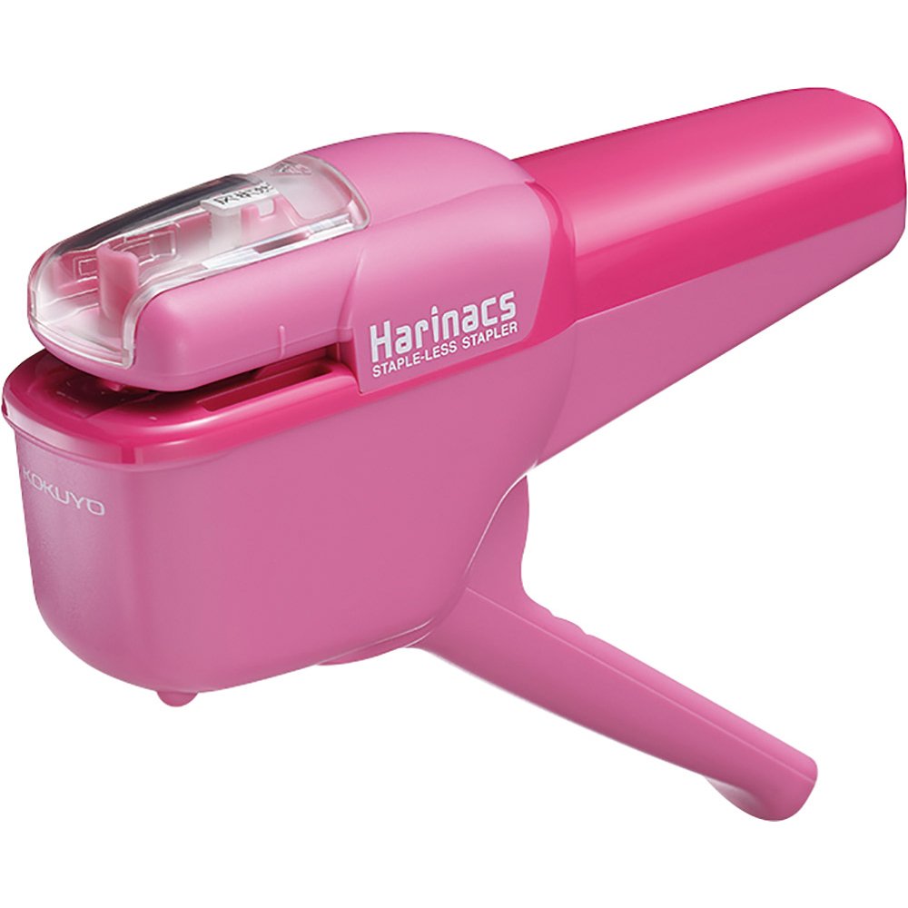 Kokuyo Stapleless Stapler, Harinacs Handheld Staple-Free, Up to 10 Sheets No Staple Binding, Portable Compact Holeless Stapler, Sepia Black, Japan Import (SLN-MSH110SD)