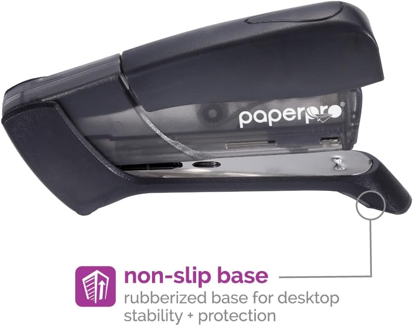 PaperPro Compact Classic Stapler, 15 Sheet, 80% Easier Stapling, Assorted