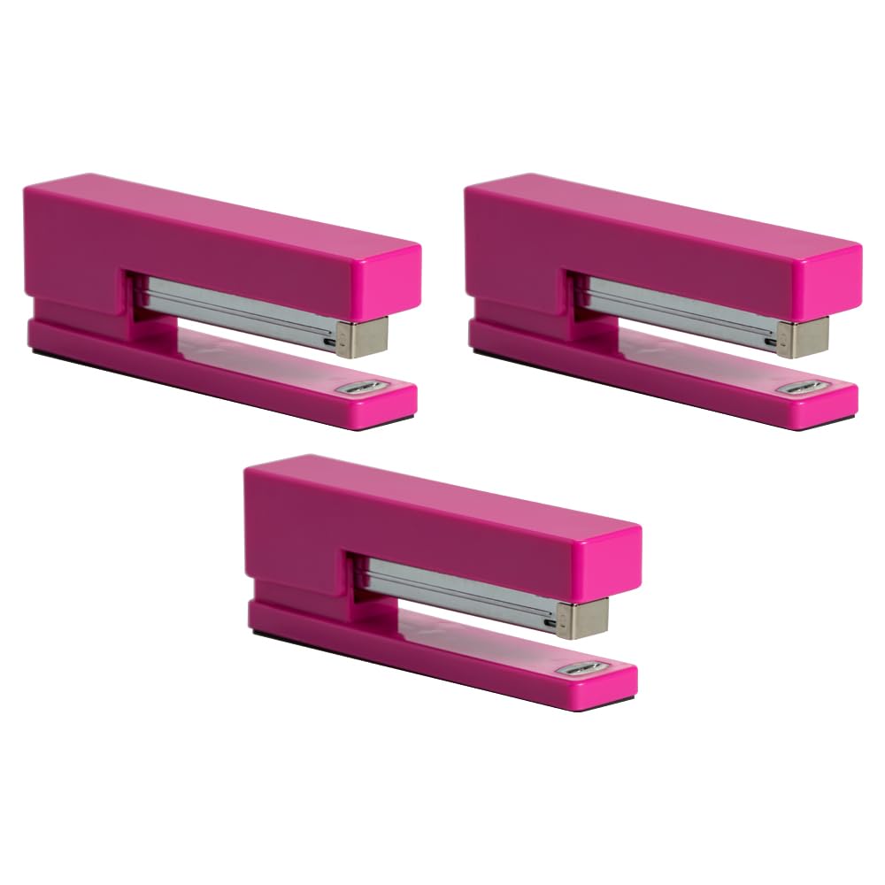 JAM PAPER Modern Desk Stapler - Gray - Sold Individually