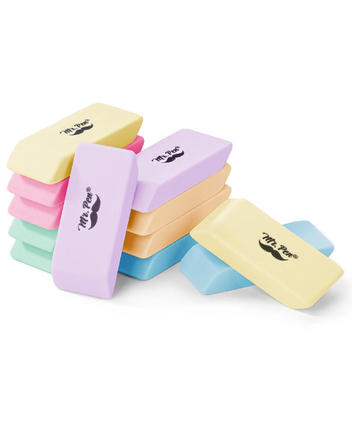 Mr. Pen- White Pencil Erasers Bulk, 36 Pack