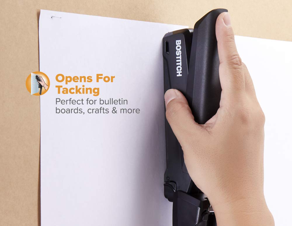 Bostitch Executive 3 in 1 Stapler, 20 Sheet, Staple Remover, Black