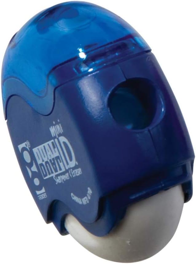 Raymond Geddes Mini Dual ID Pencil Sharpener and Eraser (Pack of 24)
