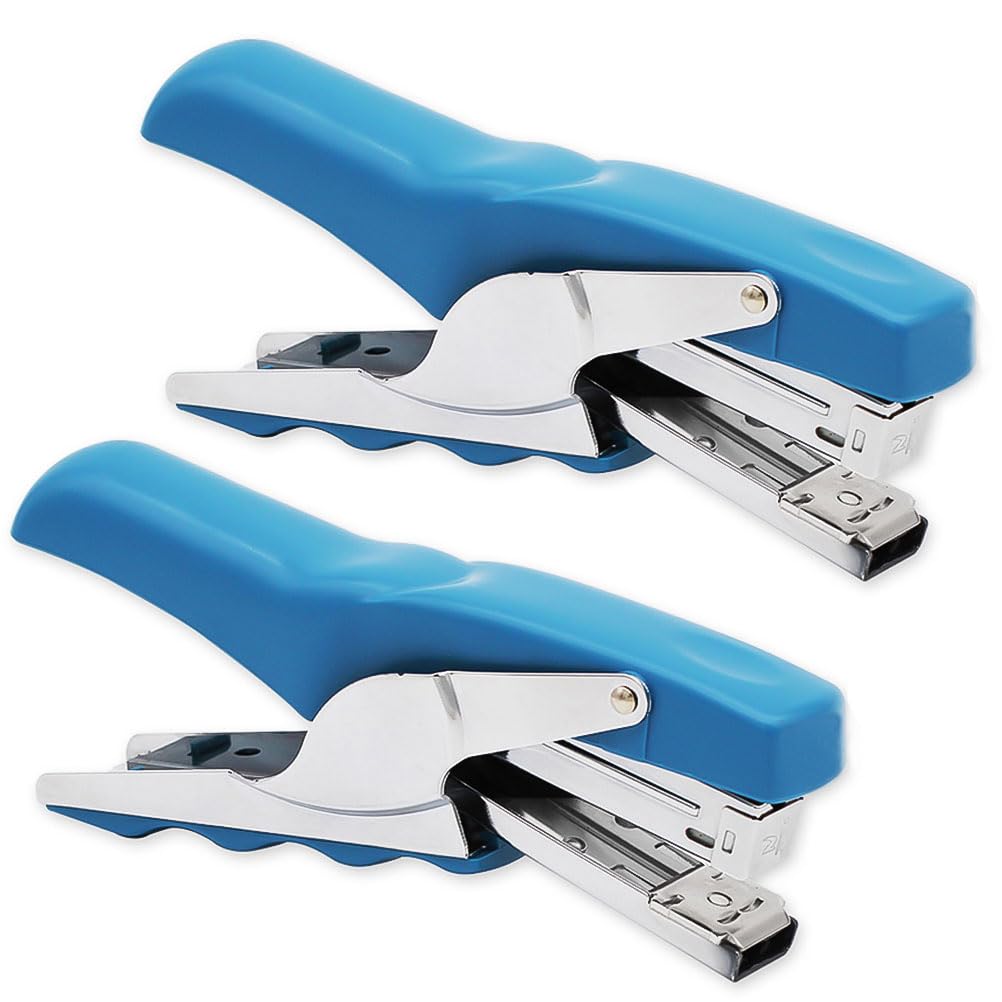 Stapler with 1000 Staples-Plier Stapler Save 60% Power,Good for Stapling at Home School or Warehouse (Black Plier Stapler)