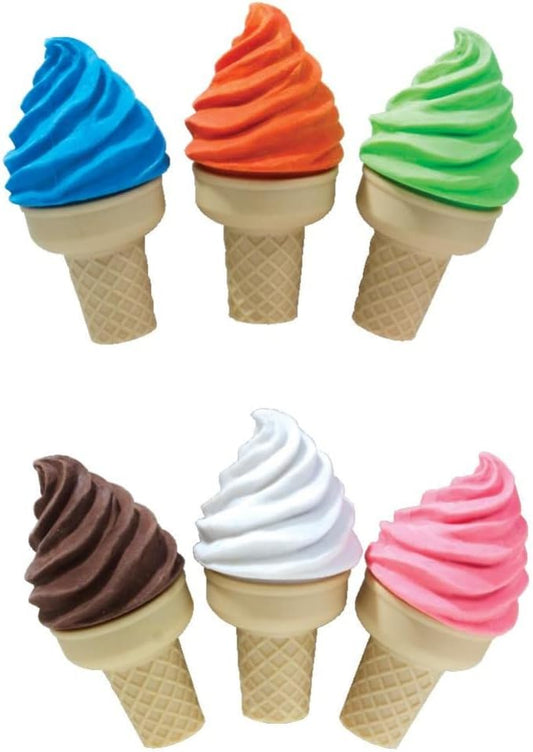 Raymond Geddes Ice Cream Shoppe Scented Erasers For Kids & Sharpener (Pack of 24)
