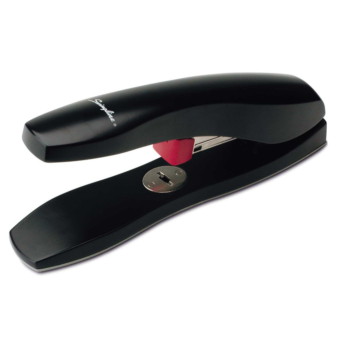 Swingline Stapler, 70 Sheet Capacity, Optima 70, Jam Free, Reduced Effort, Soft Grip, Metal, Silver/Black/Orange (87875)