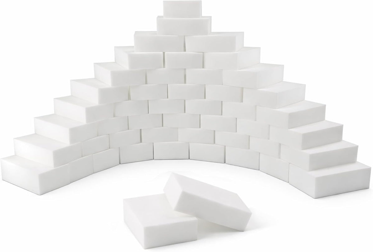 100 Pack Magic Cleaning Sponge Erasers, Non-Scratch Melamine Sponges Bulk