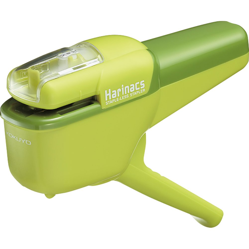 Kokuyo Stapleless Stapler, Harinacs Handheld Staple-Free, Up to 10 Sheets No Staple Binding, Portable Compact Holeless Stapler, Sepia Black, Japan Import (SLN-MSH110SD)