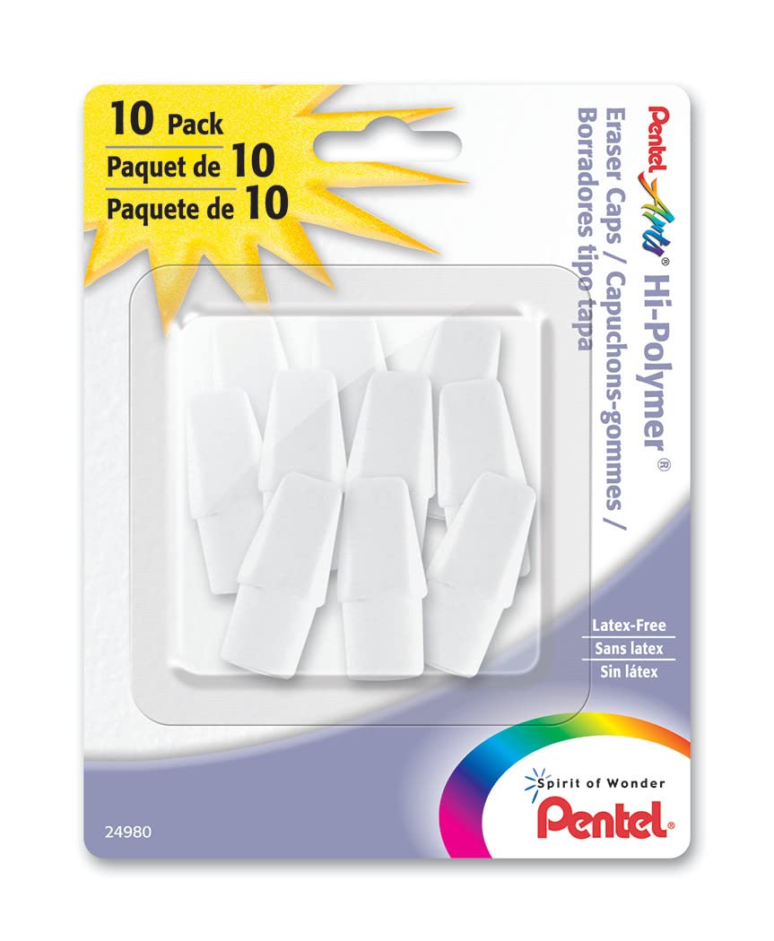Pentel Hi-Polymer Eraser, Jumbo Size 12 pack(ZEH-20)