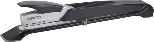 Bostitch Office Booklet Stapler - One Finger, No Effort, Spring Powered, Long Reach Stapler - Silver (1610)