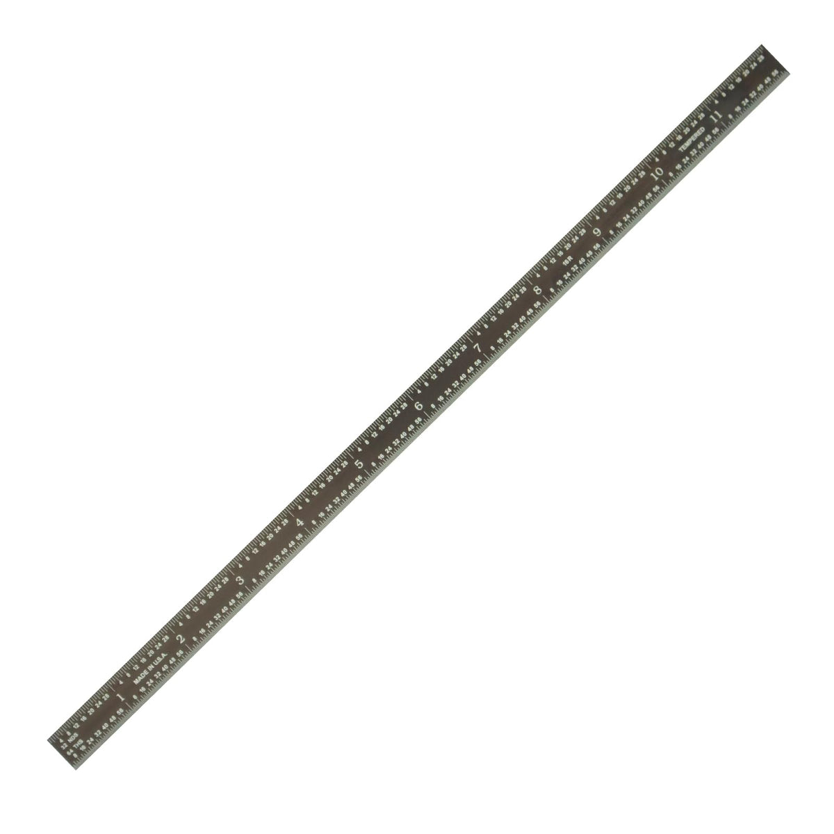 PEC Tools Stainless Steel Ruler Set (6"+12"), High-Contrast Machinist Ruler with Markings 1/32", 1/64", 1/50" and 1/100", Made in USA