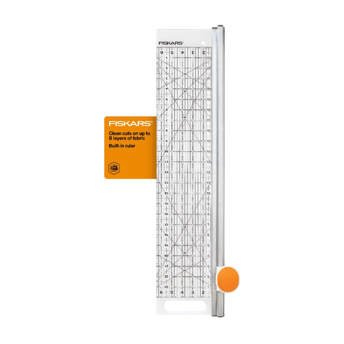 Fiskars 3-Piece Ruler & Connector Set, 6.5" x 6.5" & 6.5" x 24.5" Rulers