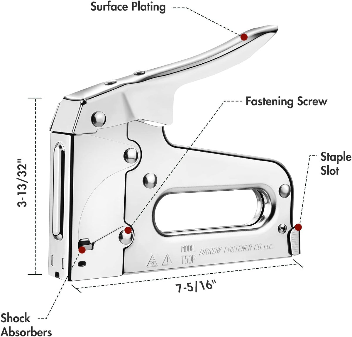 Arrow T50 Heavy-Duty Staple Gun, Manual Stapler