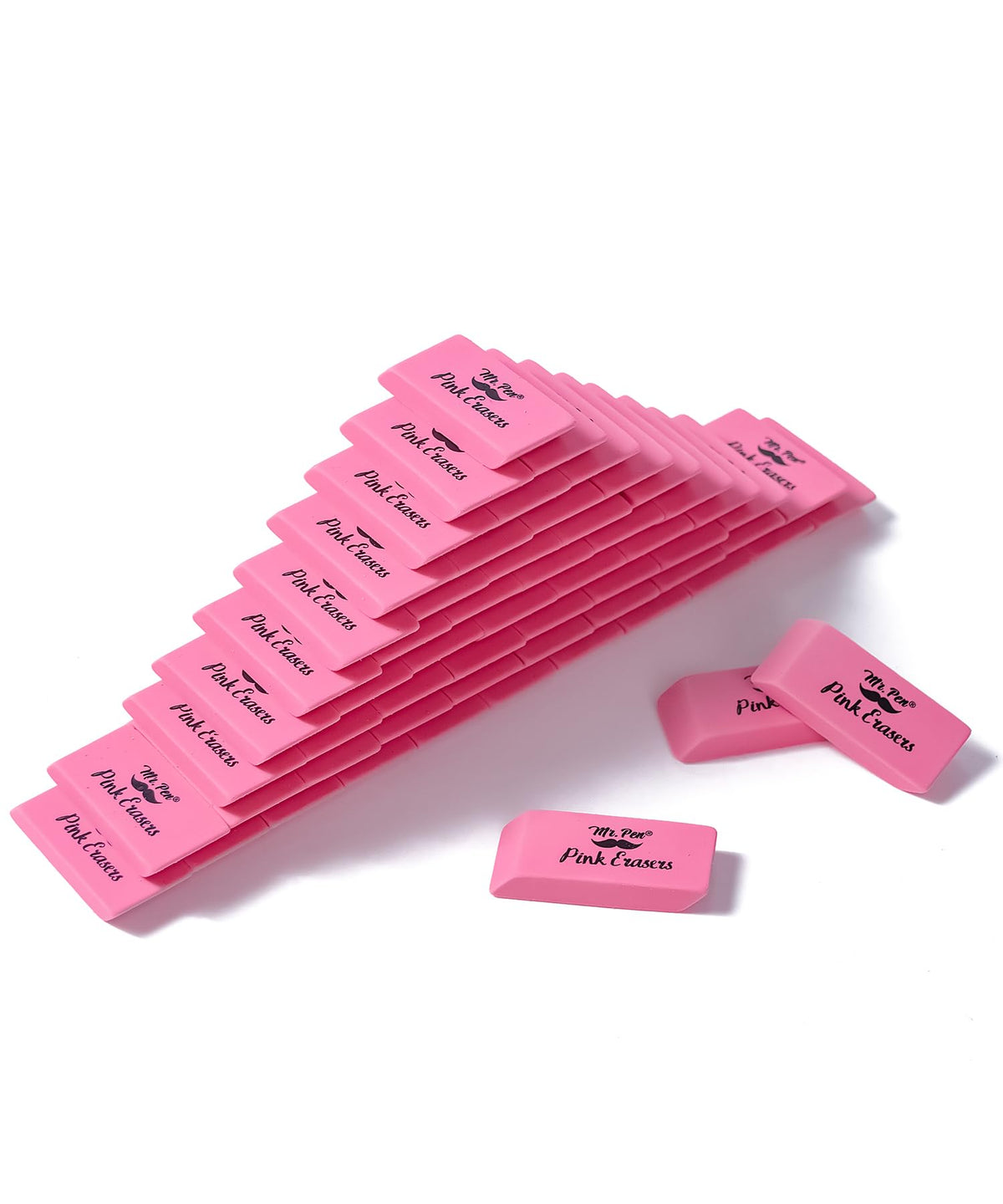 Mr. Pen- White Pencil Erasers Bulk, 72 Pack