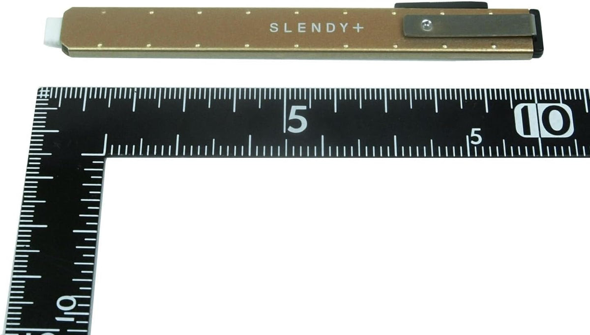 SEED Thin Steel Holder Eraser Slendy+, Silver (EH-S-S) (Japan Import)