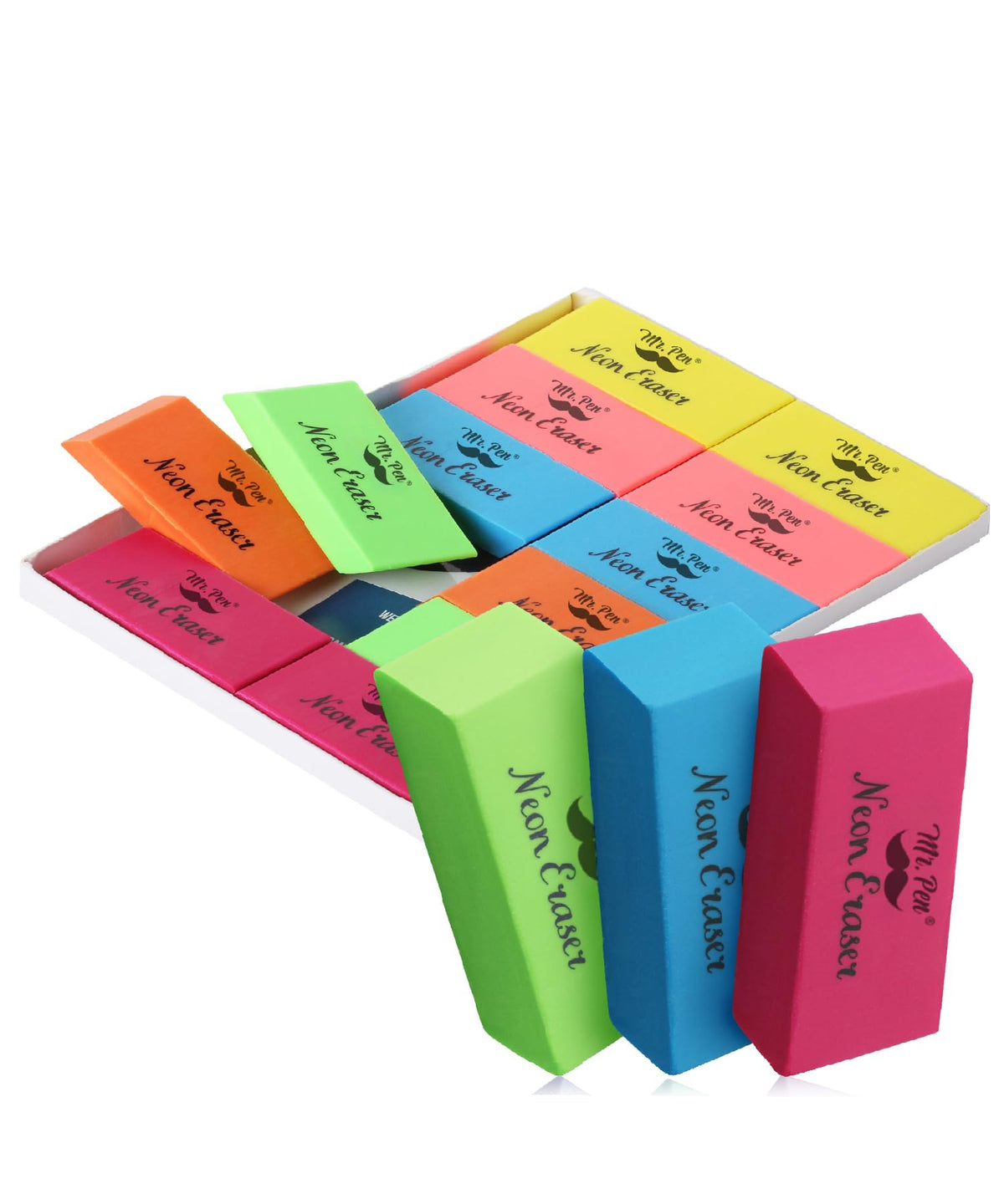 Mr. Pen- Pink Pencil Eraser Bulk, 48 Pack