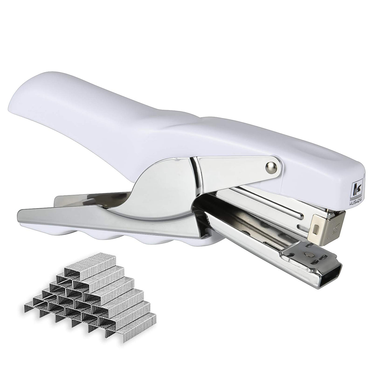 Stapler with 1000 Staples-Plier Stapler Save 60% Power,Good for Stapling at Home School or Warehouse (Black Plier Stapler)
