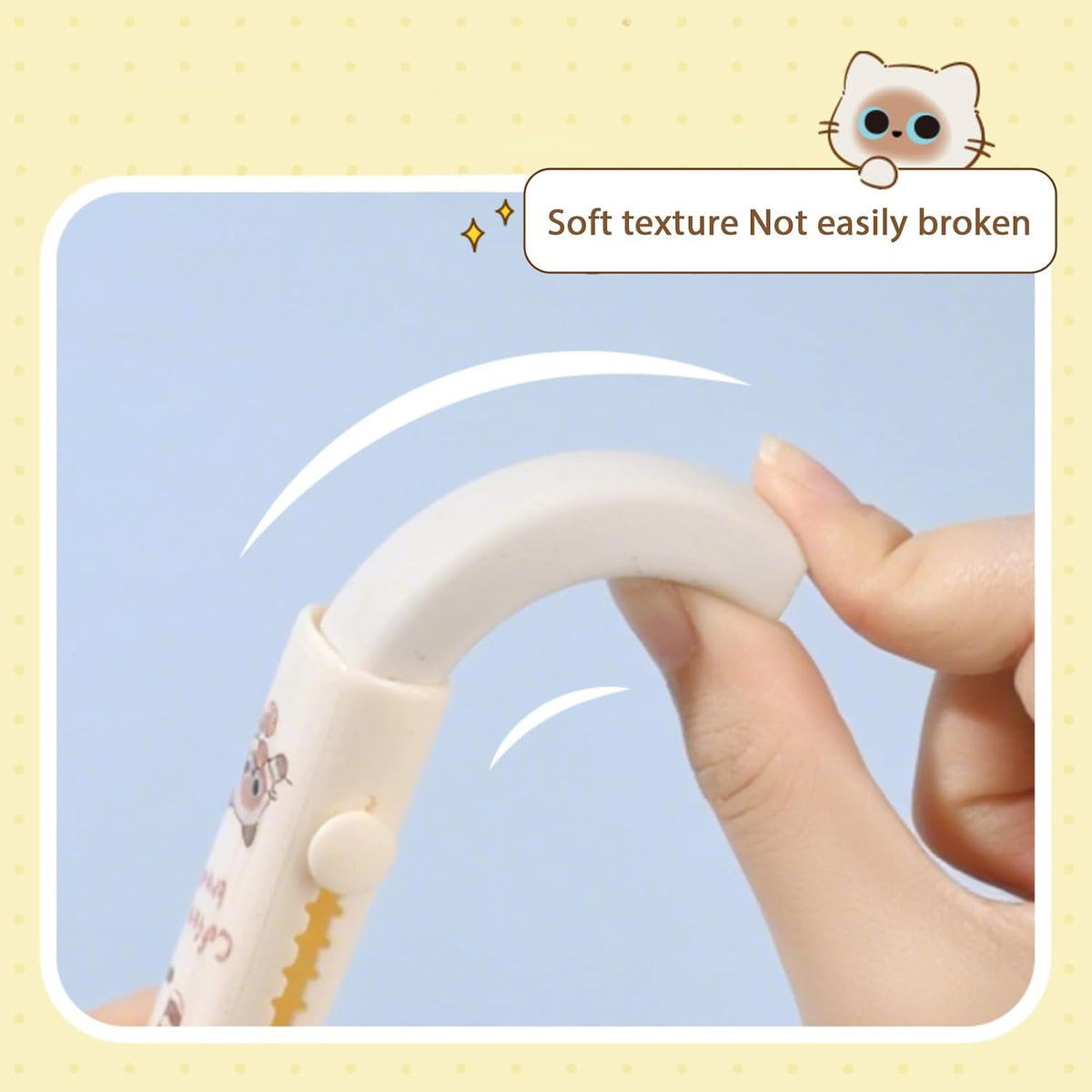 Retractable Pencil Eraser, Cute Erasers,Cat Eraser