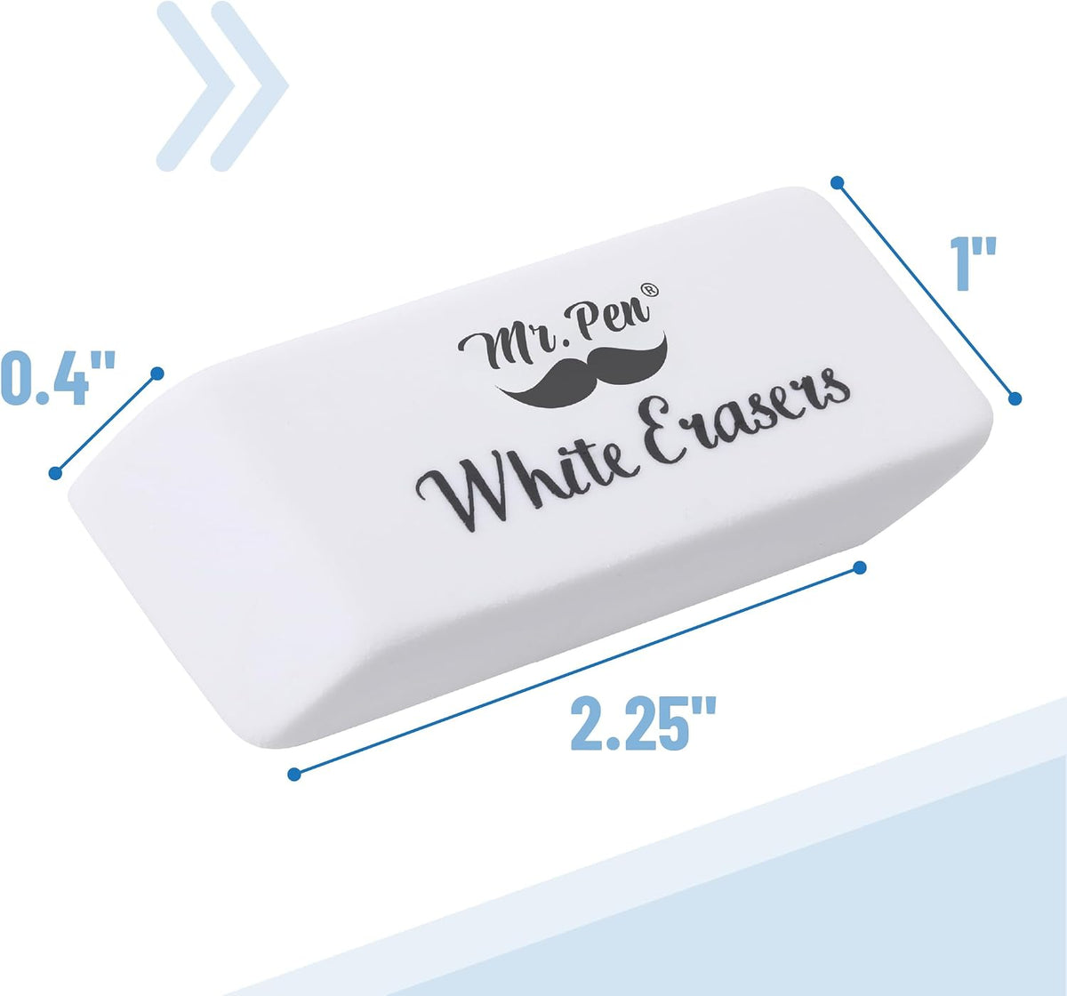 Mr. Pen- White Pencil Erasers Bulk, 36 Pack