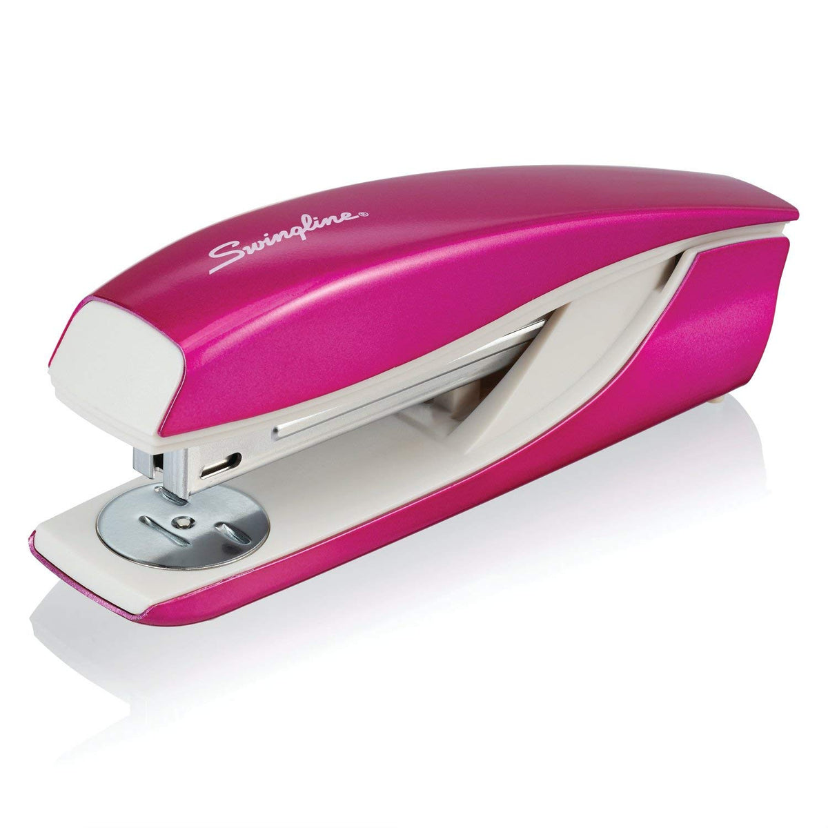Swingline Stapler, NeXXt Series Wow, Desktop Stapler, 40 Sheet Capacity, White (55047001)
