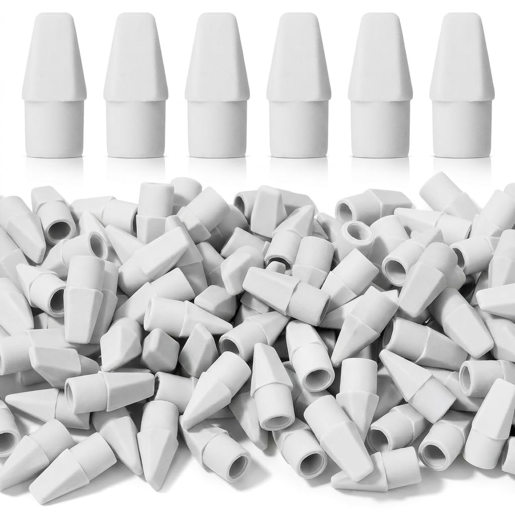 Mr. Pen- Pencil Erasers Toppers, 500 Pack, Vibrant Colors