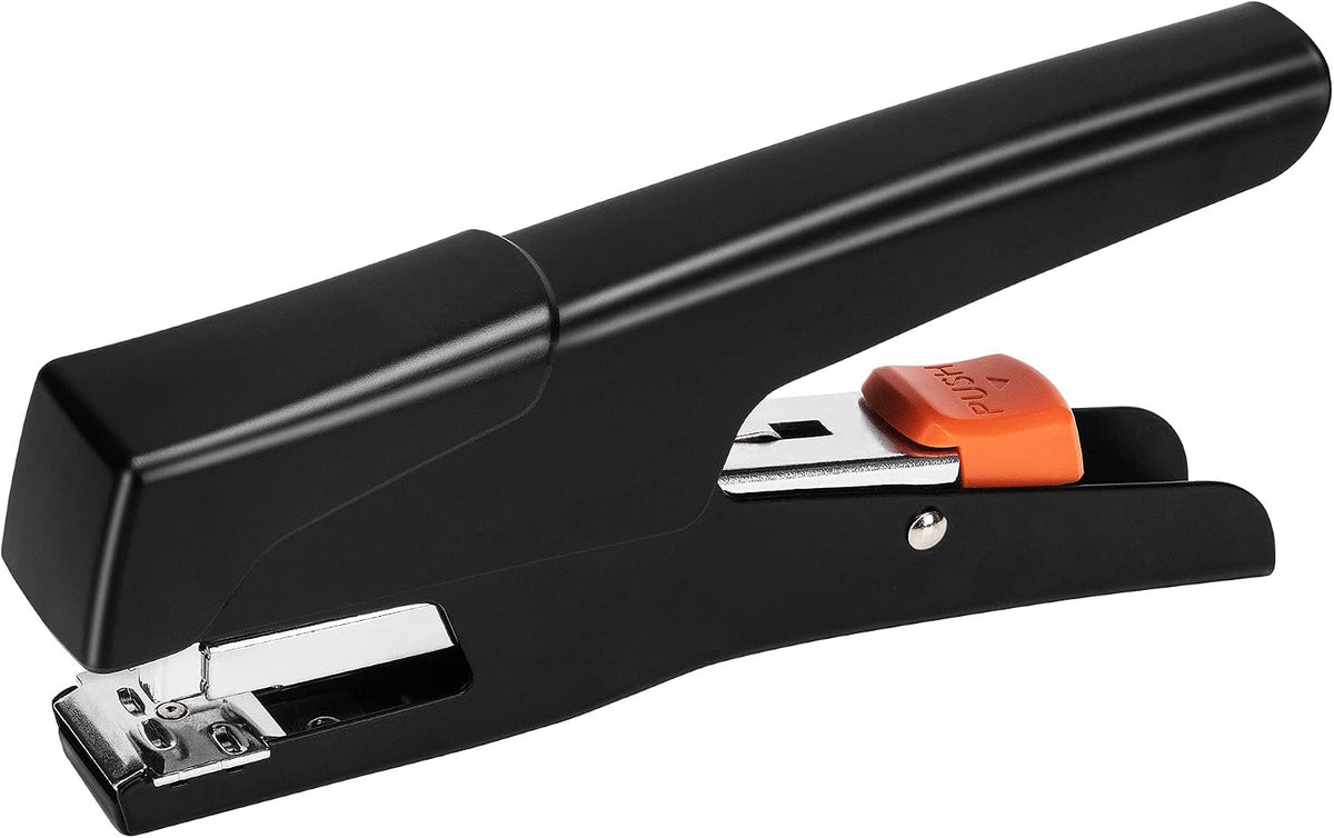Amazon Basics Effortless Handheld Plier Stapler, 25 Sheet Capacity, Heavy Duty, Easy to Use, Black