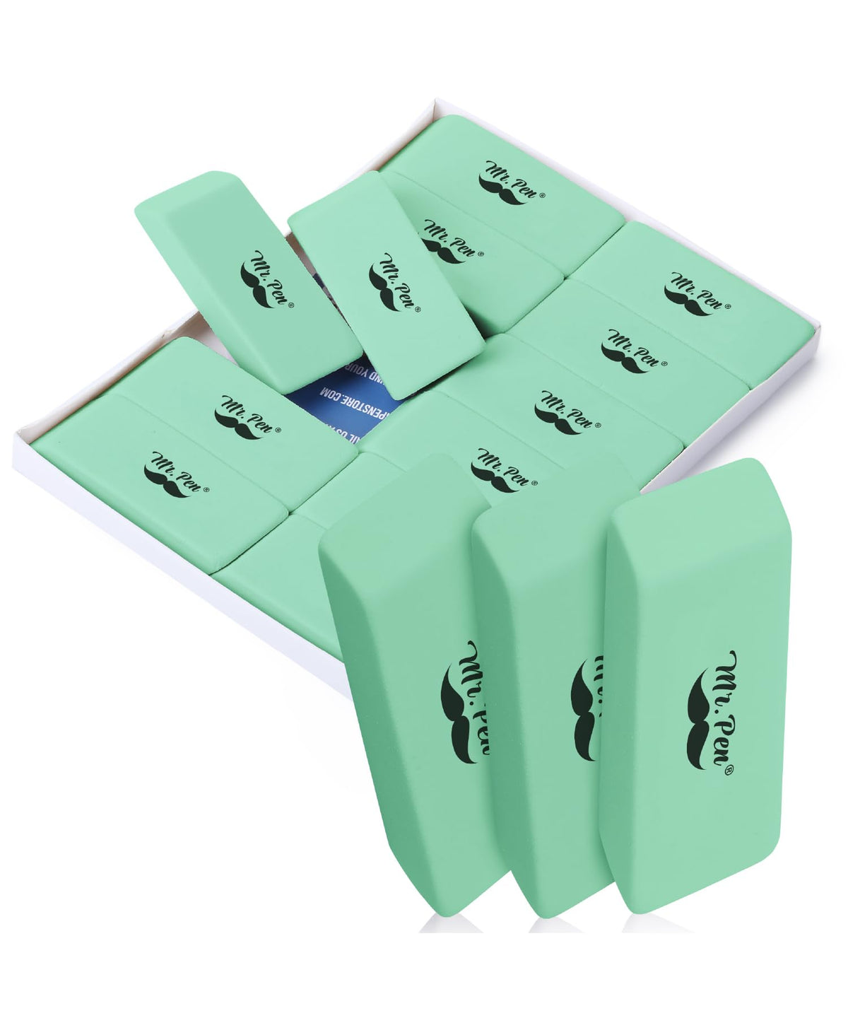 Mr. Pen- Pink Pencil Eraser Bulk, 48 Pack