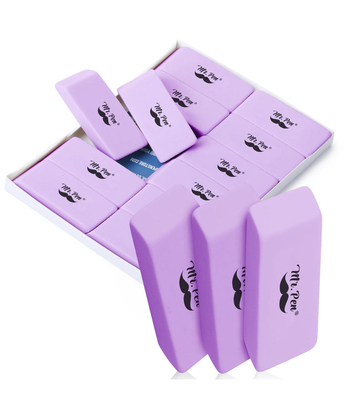 Mr. Pen- White Pencil Erasers Bulk, 36 Pack