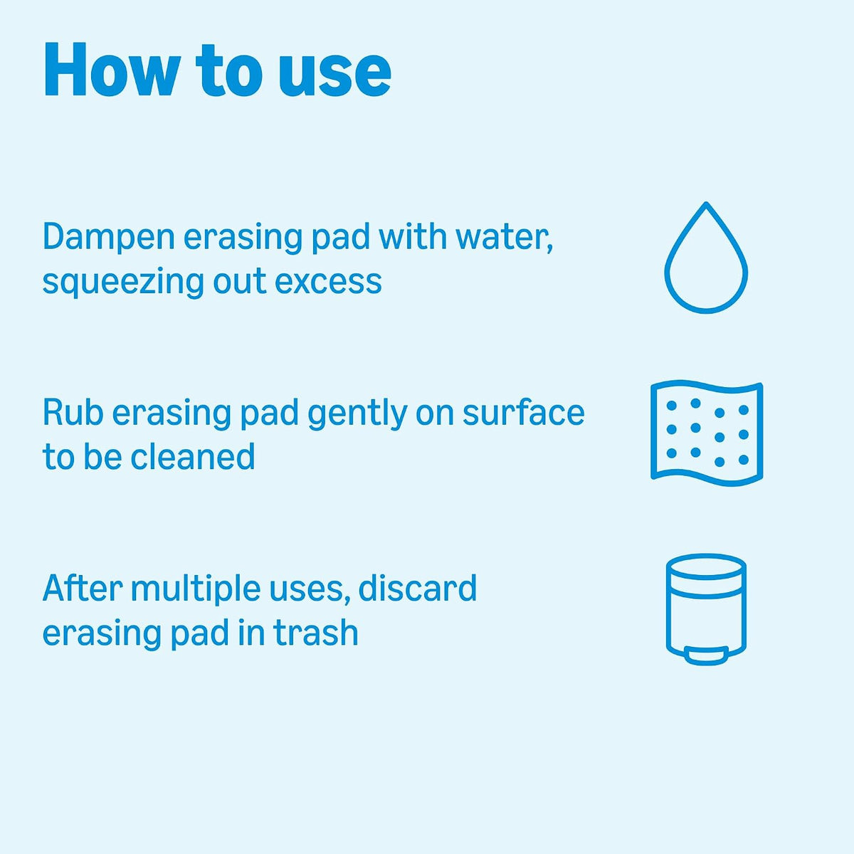 Amazon Basics Extra Durable Cleaning Erasers, All Purpose Cleaning Pads, Melamine Foam, 14 Count, Pack of 1