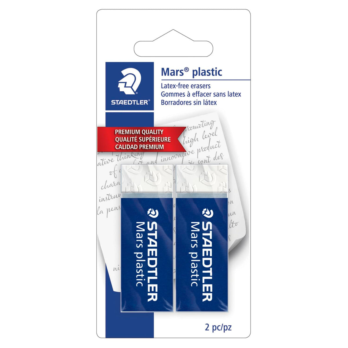 STAEDTLER Mars Plastic Vinyl Erasers (20-Pack), White Erasers for Clean & Precise Results - Latex-Free, Minimal Crumbling