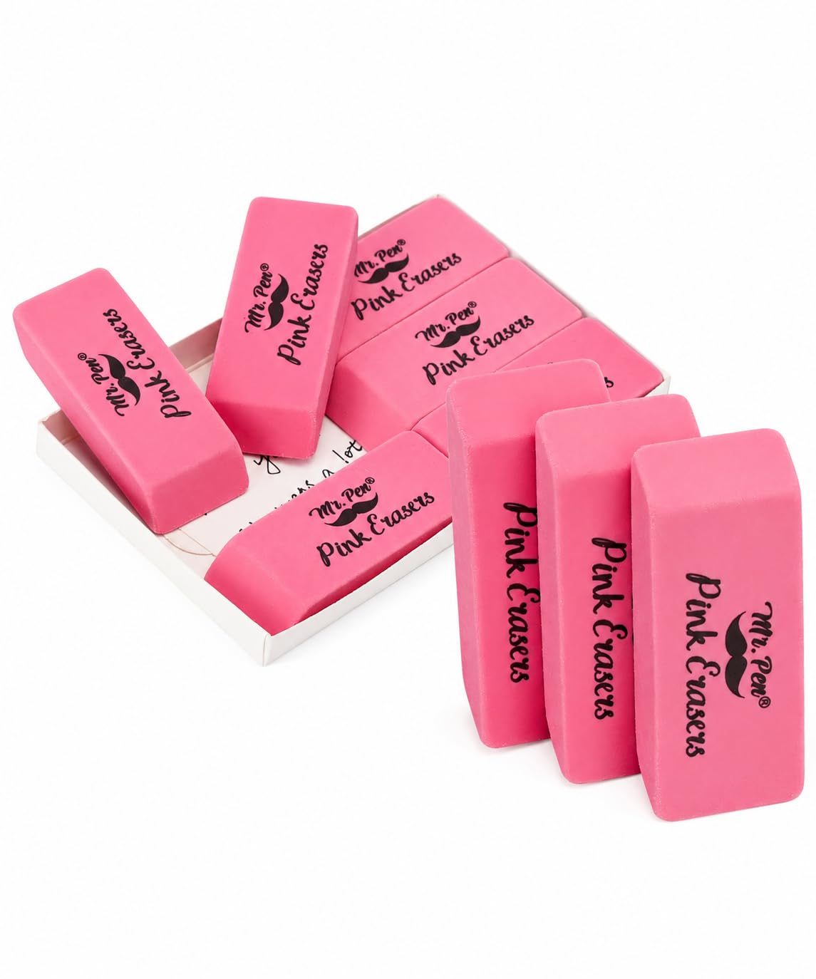 Mr. Pen- White Pencil Erasers Bulk, 36 Pack