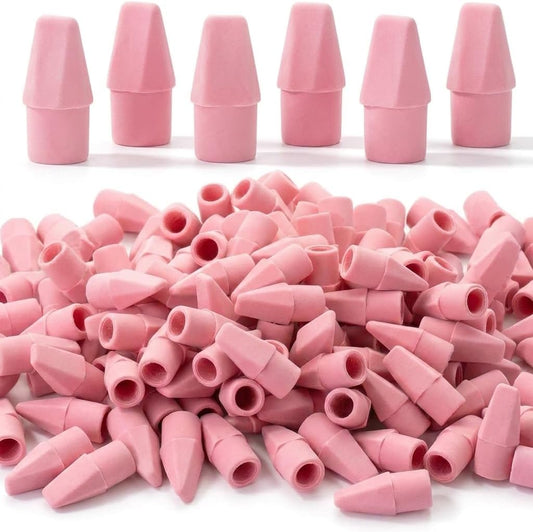 Mr. Pen- Pencil Top Erasers, 120 Pack, Pink, Latex-Free