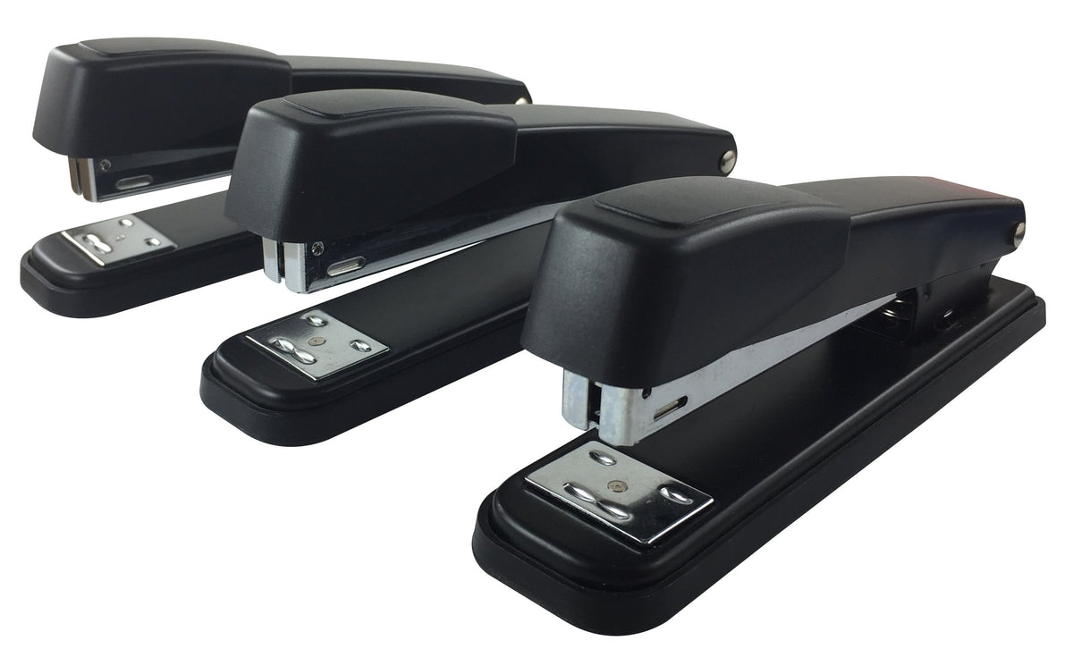 Clipco Stapler with 2000 Staples Full Desk Size Black (Pack of 6)