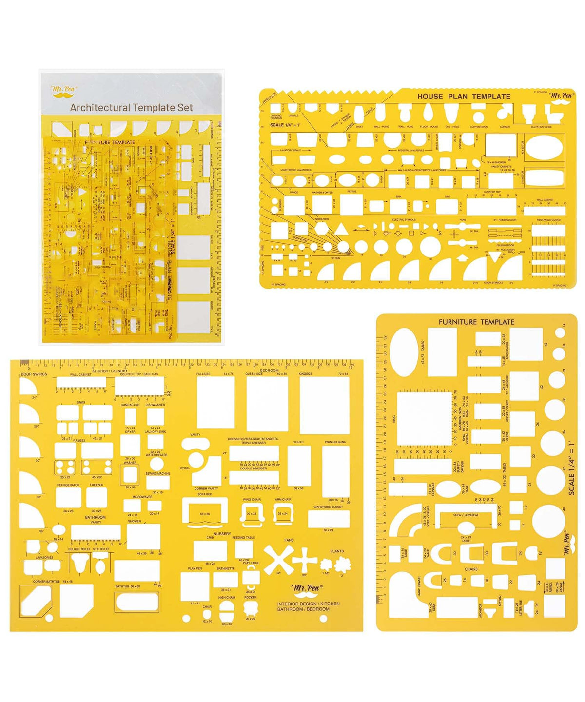 Mr. Pen- Professional Drafting Tools & Geometry Set with Case, 17 pcs