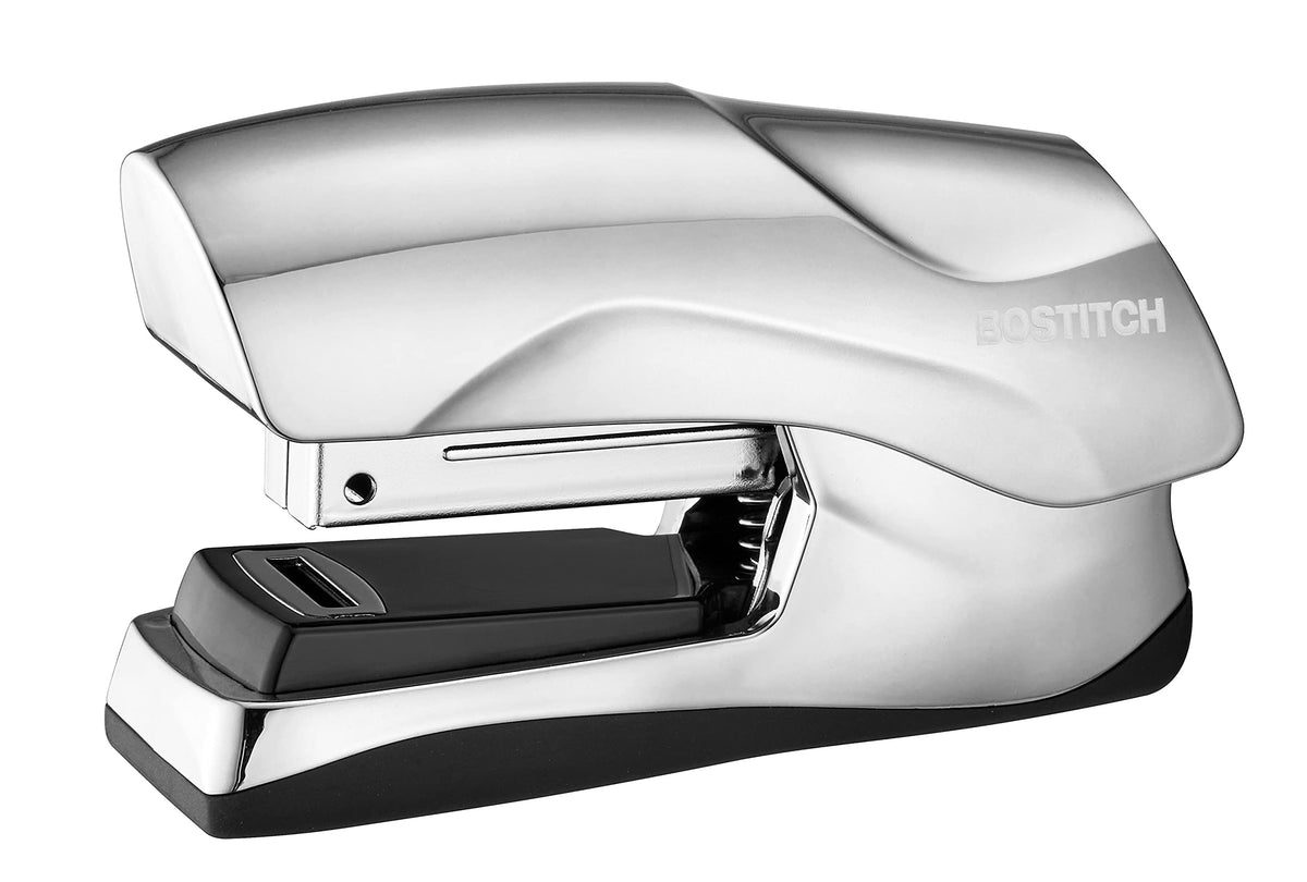 Bostitch Office Heavy Duty Stapler, 40 Sheet Capacity, No Jam, Half Strip, Fits into the Palm of Your Hand, For Classroom, Office or Desk, Metallic Purple