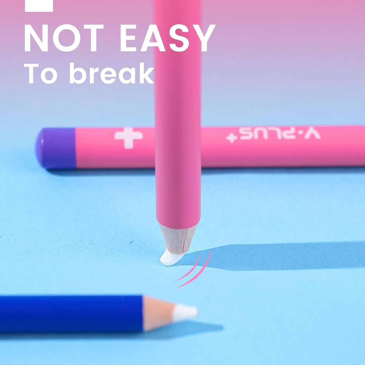 Eraser Pen with Sharpener, Fine Detail Erasing, Blue, 3 Pcs