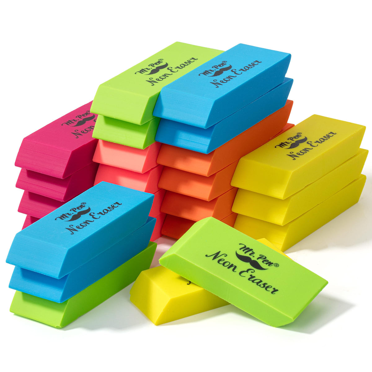 Mr. Pen- White Pencil Erasers Bulk, 36 Pack